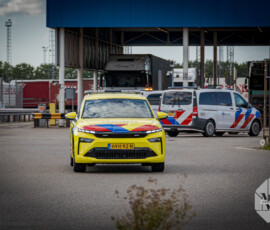 Foto: MK Mediaproducties Persoon bekneld bij trailer, Mobiel Medisch Team ter plaatse | Luxemburgweg Europoort (3)