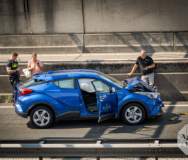Kettingbotsing met zes voertuigen, tunnelbuis afgesloten | A4 Vondelingenplaat (4)