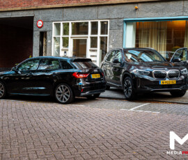Auto tegen gevel veilinghuis, ruit zwaar beschadigd | Kipstraat Rotterdam (4)