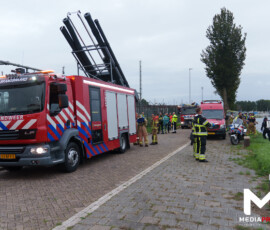 Auto moedwillig het water ingereden, verdachte aangehouden in haven | Prins Johan Frisohaven Rotterdam (6)