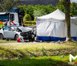 Automobilist overleden na aanrijding tegen boom | Maasdamseweg 's-Gravendeel (uitgelicht)